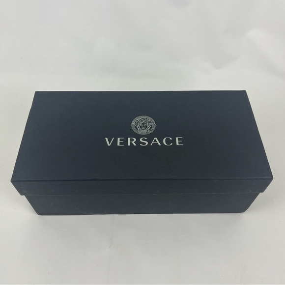 Versace Metallic Patent Leather Medusa Head With Rhinestone size 40 or 9.5 - Picture 12 of 16